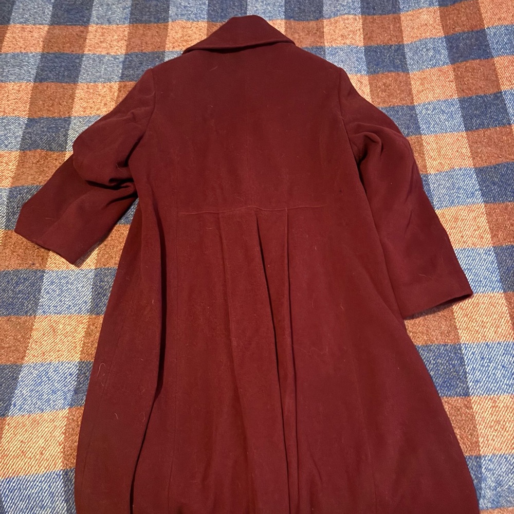 Mark. Reed Deep Red Wool Coat - Picture 3 of 3